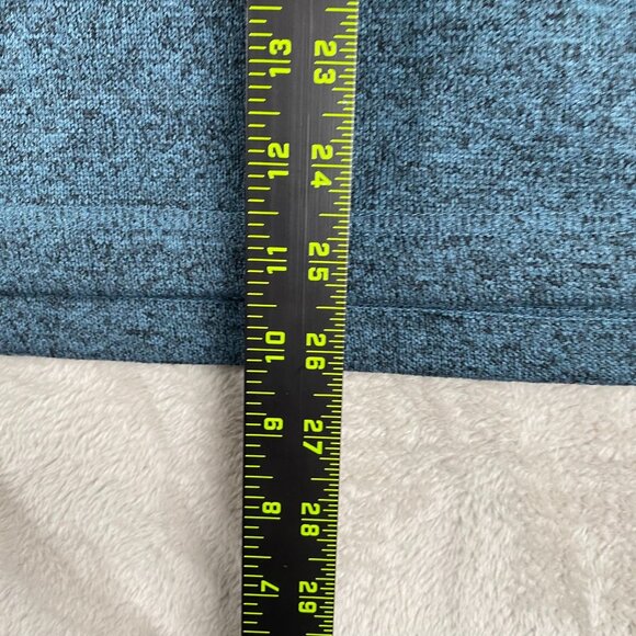 Eddie Bauer Mens 1/4 Zip Pullover Fleece Sweatshirt Large Blue Heather - Picture 5 of 10